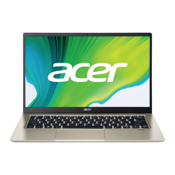 Acer Swift 1 Manuel D'utilisation