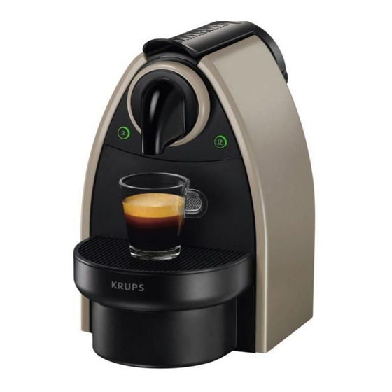 Nespresso my machine CAPRI Mode D'emploi