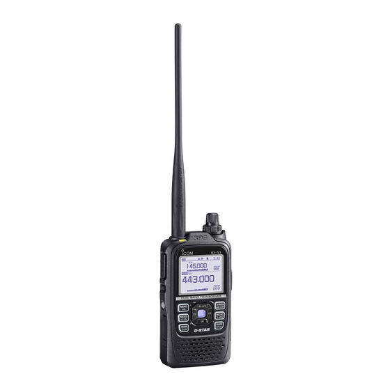 Icom ID-51A Manuel D'instructions