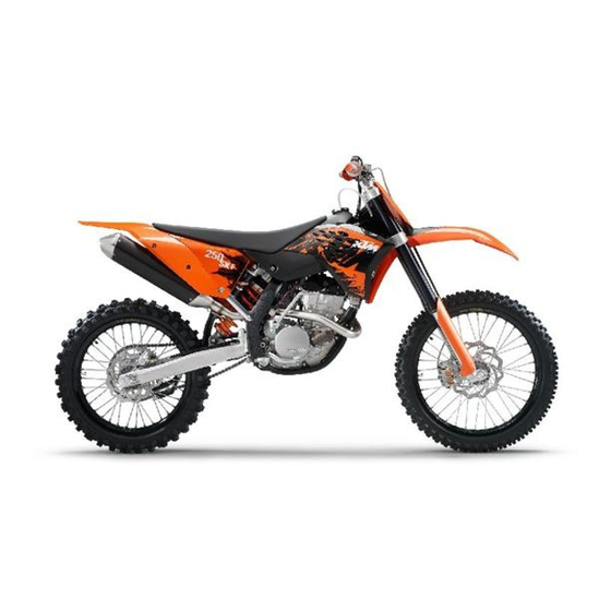 KTM 250 SX-F 2008 Manuel D'utilisation