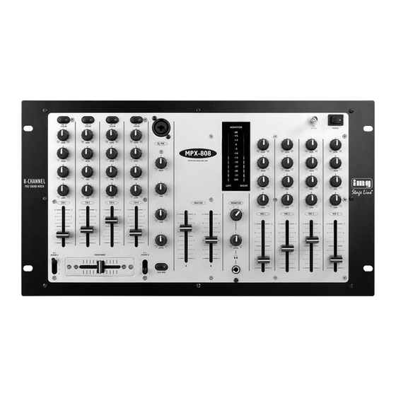 IMG STAGELINE MPX-808 Mode D'emploi