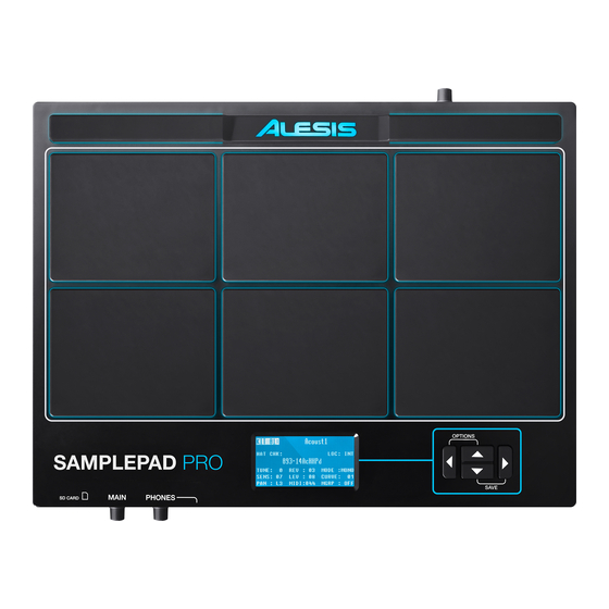 Alesis Samplepad Pro Guide D'utilisation