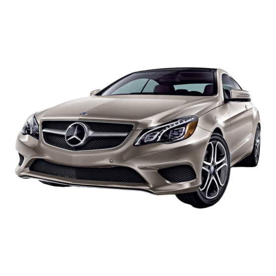 Mercedes-Benz Classe E 2014 Manuels