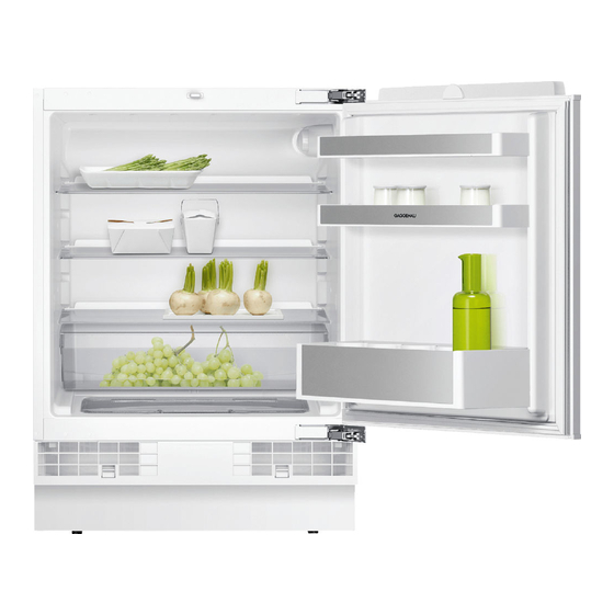 Gaggenau 400 Serie Notice D'utilisation