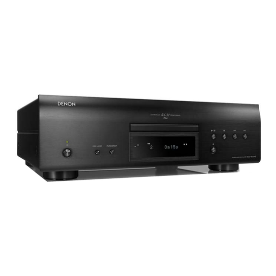 Denon DCD1600 Manuel De L'utilisateur