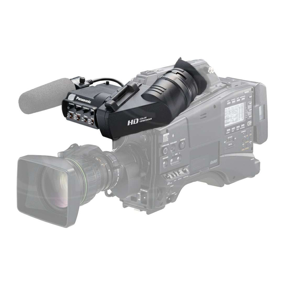 Panasonic AG-CVF10G Mode D'emploi