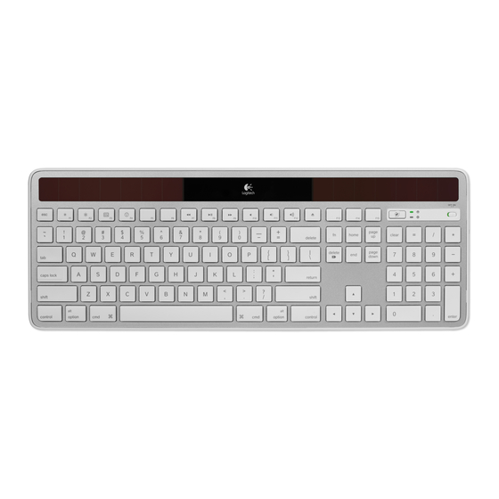 Logitech K750 Guide D'installation