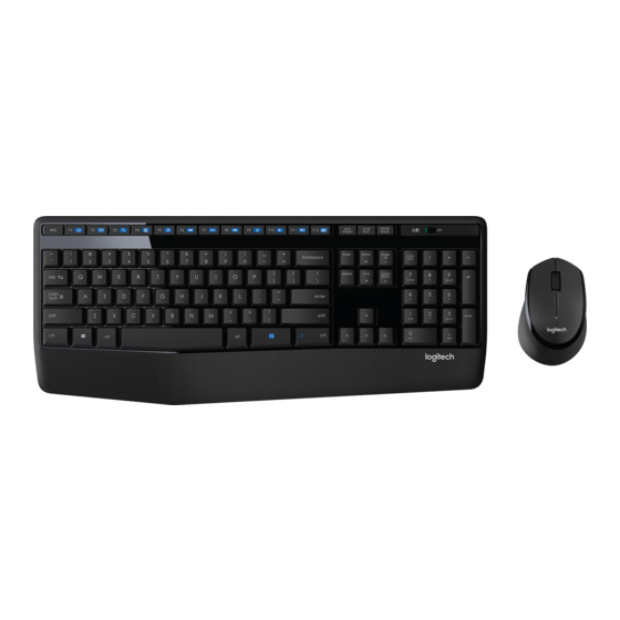 Logitech MK345 Guide Rapide