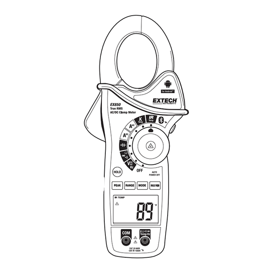 Extech EX850 Manuel D'utilisation