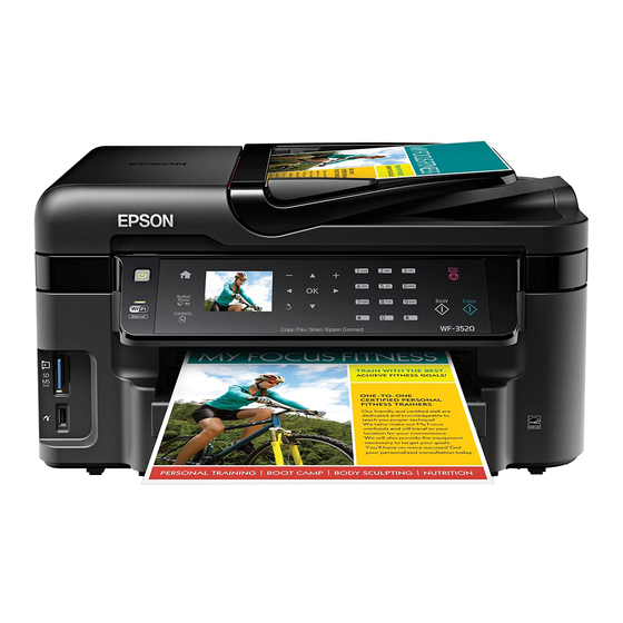 Epson WorkForce WF-3520 Guide Rapide