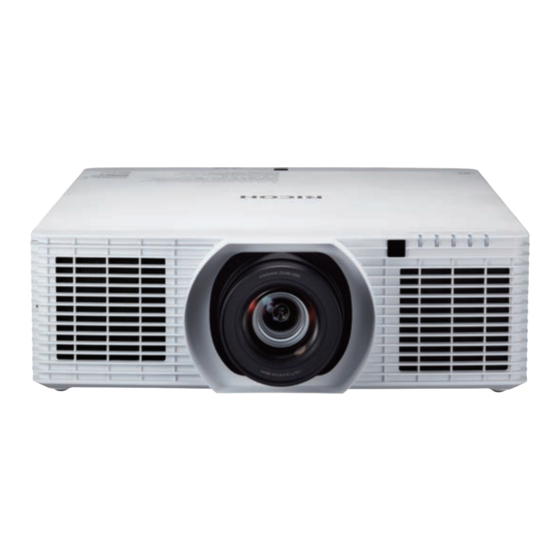 Ricoh PJ WU6590 Manuel Utilisateur