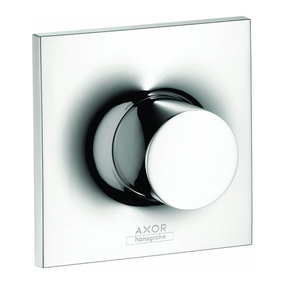 Hansgrohe AXOR Massaud 18974001 Instructions D'installation