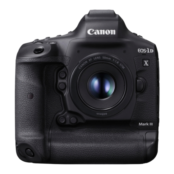 Canon EOS-1D X Mark III Guide D'utilisation