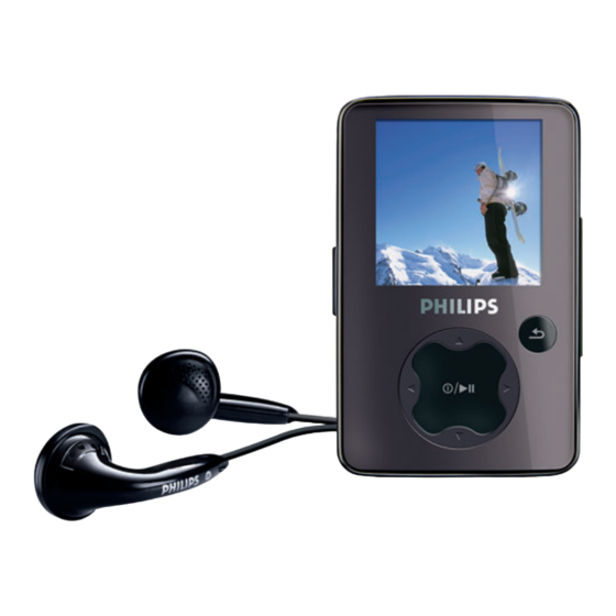 Philips GoGear SA3015/55 Mode D'emploi