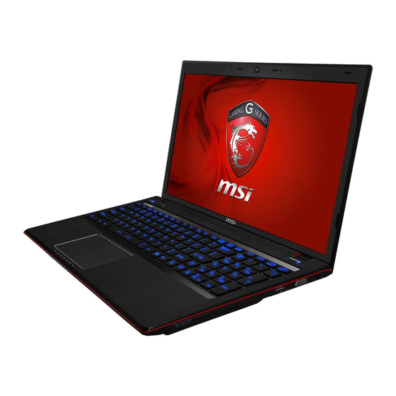 MSI GP70 2PF-415XPL Leopard Pro Manuels