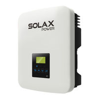 Solax Power X1 Serie Manuel D'utilisation