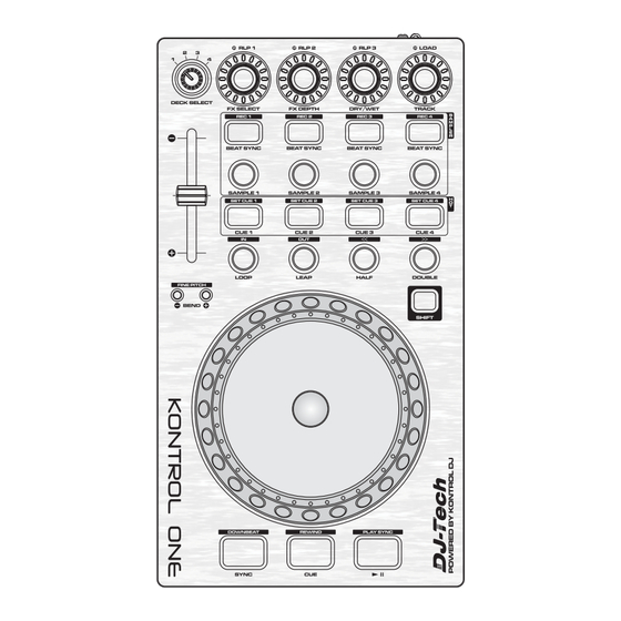 DJ-Tech KONTROL ONE Manuel D'utilisation