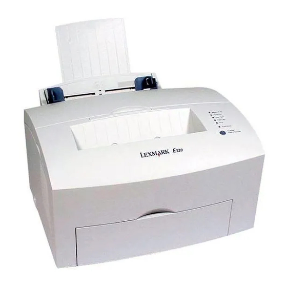 Lexmark E320 Mode D'emploi