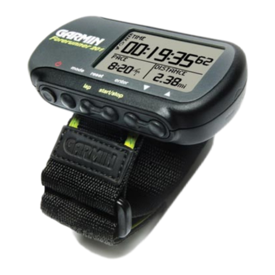 Garmin Forerunner 201 Manuel De L'utilisateur