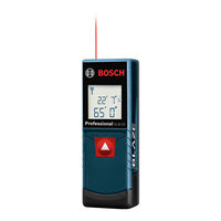 Bosch GLM 20 Consignes D'utilisation Et De Sécurité