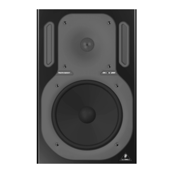 Behringer Truth B2031 Notice D'utilisation