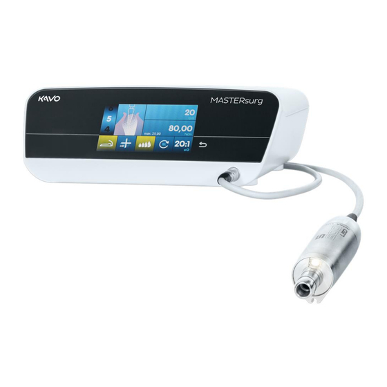 KaVo MASTERsurg LUX Wireless Mode D'emploi