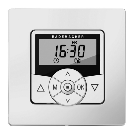 RADEMACHER DuoFern HomeTimer 9498-UW Mode D'emploi