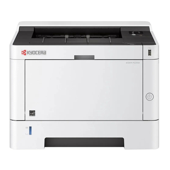 Kyocera ECOSYS P2235dw Manuel D'utilisation