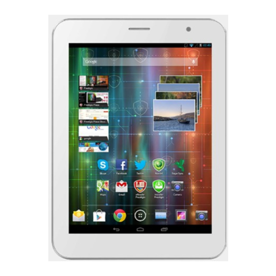 Prestigio MultiPad 4 Ultimate 8.0 3G Guide Rapide