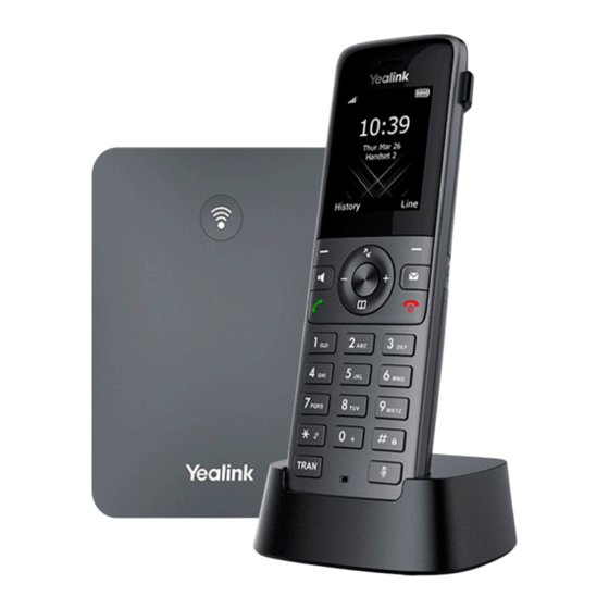 Yealink Dect W73P Mode D'emploi