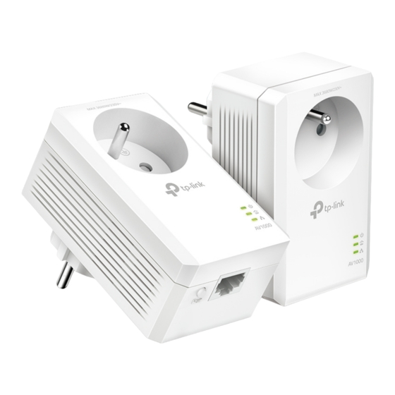 TP-Link CPL AV1000 Mode D'emploi