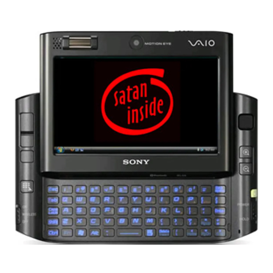 Sony VAIO VGN-UX Série Guide De L'utilisateur