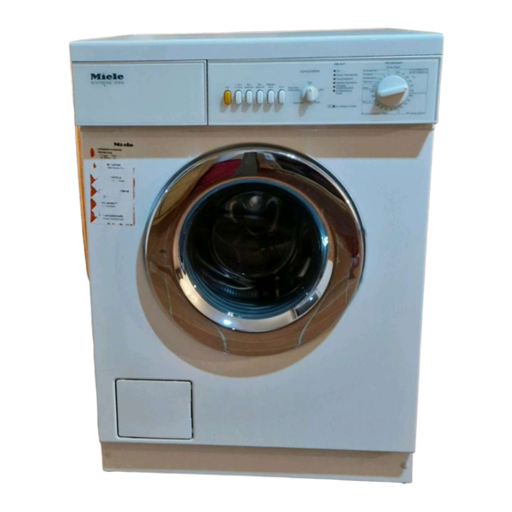 Miele NOVOTRONIC W 806 Mode D'emploi