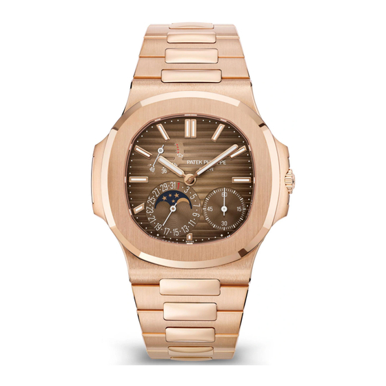 Patek Philippe 240 PS IRM C LU NAUTILUS Mode D'emploi