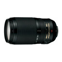 Nikon AF-S VR Zoom-Nikkor 70-300mm f/4.5-5.6G IF-ED Manuel D'utilisation