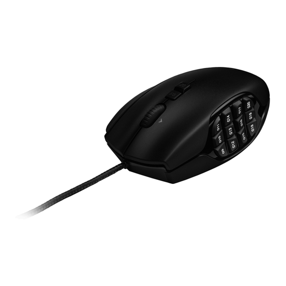 Logitech G600 MMO Guide D'installation