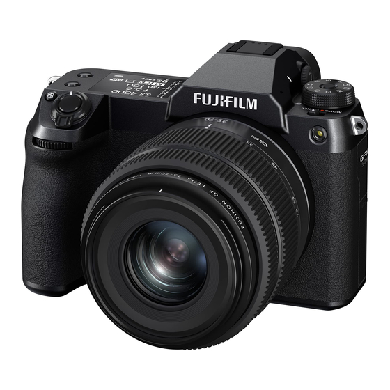 FujiFilm GFX 50S II Mode D'emploi