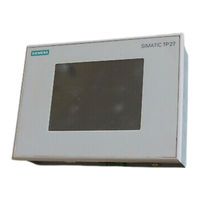 Siemens SIMATIC HMI TP27 Manuel Produit