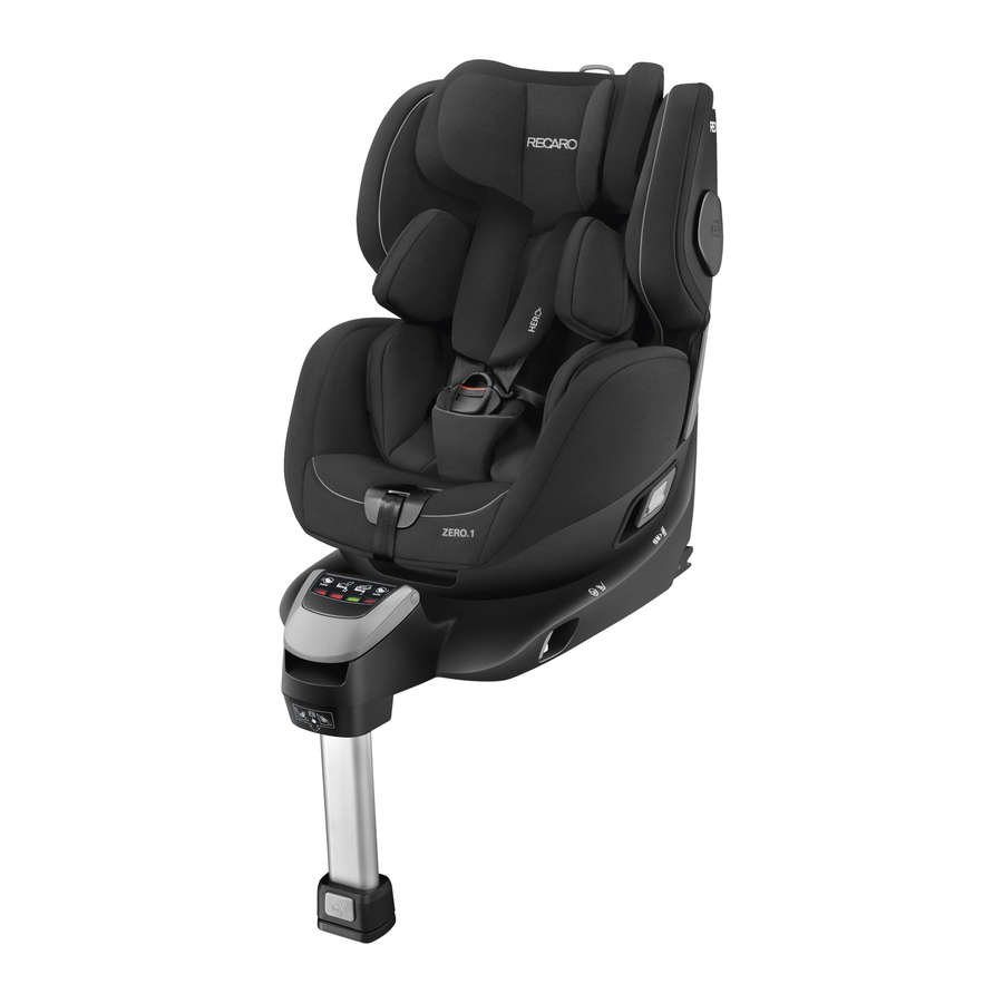 RECARO ZERO.1 Mode D'emploi