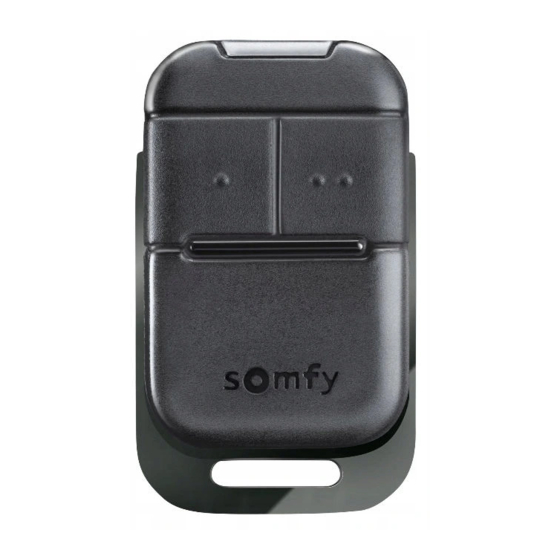 SOMFY KEYPOP 2 RTS Mode D'emploi