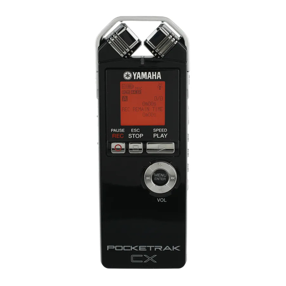 Yamaha POCKETRAK CX Mode D'emploi