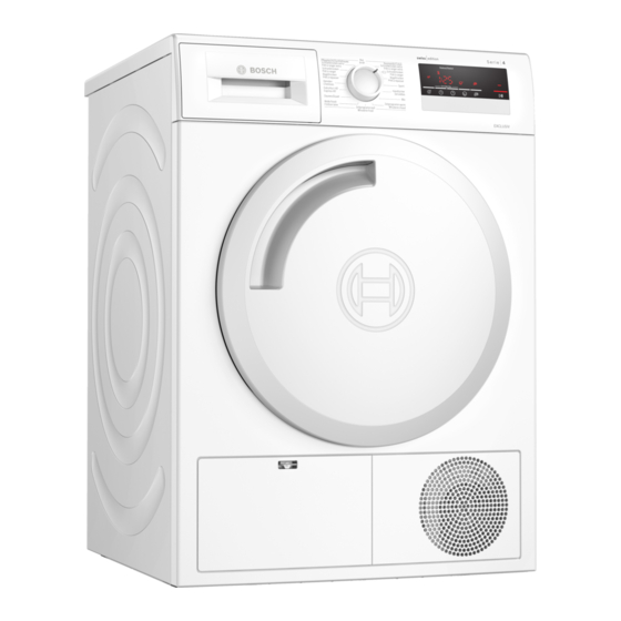 Bosch WTR83VF1CH Notice D'utilisation Et D'installation