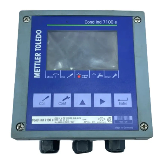 Mettler Toledo Cond Ind 7100 e Mode D'emploi