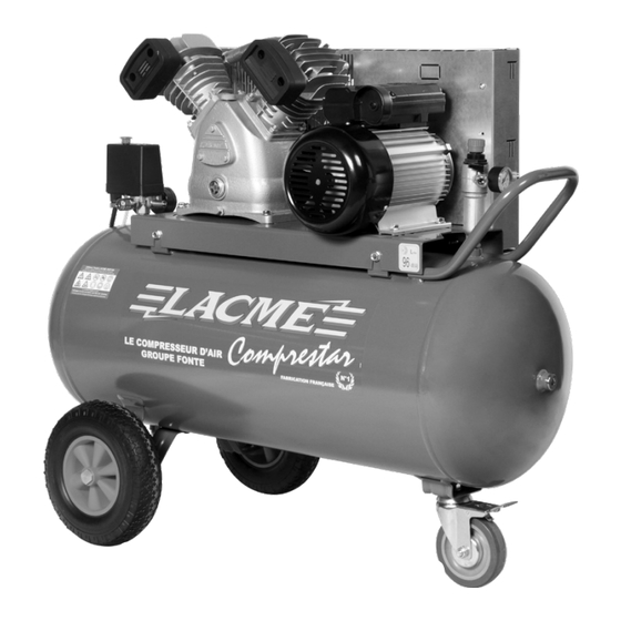 Lacme Comprestar 20 V 50 M Notice D'emploi