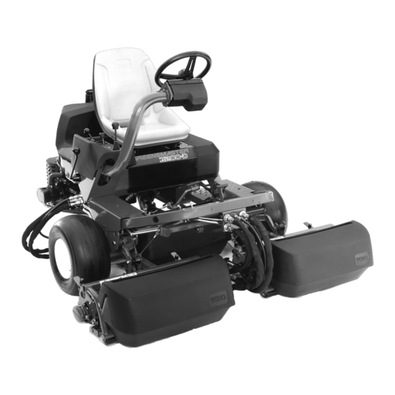 Toro GREENSMASTER 3200-D Notice D'utilisation