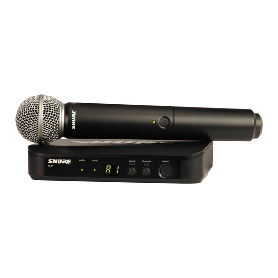 Shure BLX4 Mode D'emploi