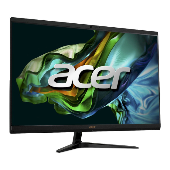 Acer Aspire C27 1800 Manuel D'utilisation