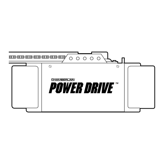 Chamberlain POWER DRIVE PD600C Serie Manuel Du Propriétaire