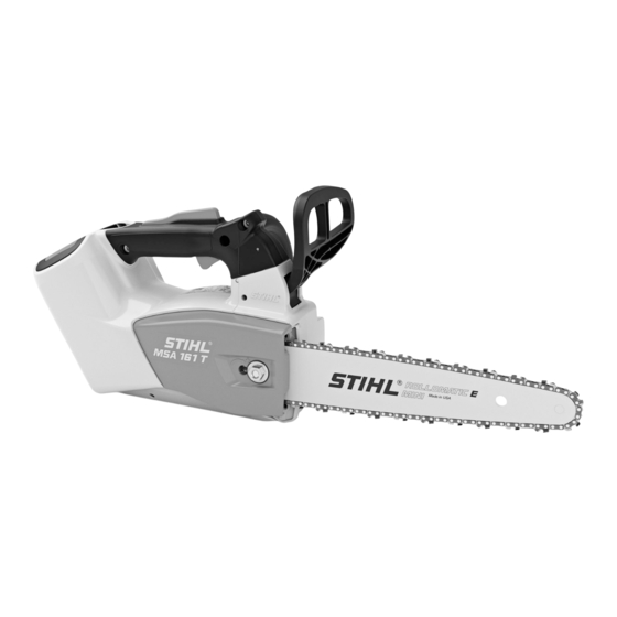 Stihl MSA 161 T Notice D'emploi