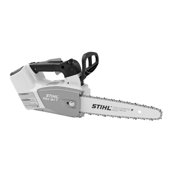 Stihl MSA 161 T Notice D'emploi